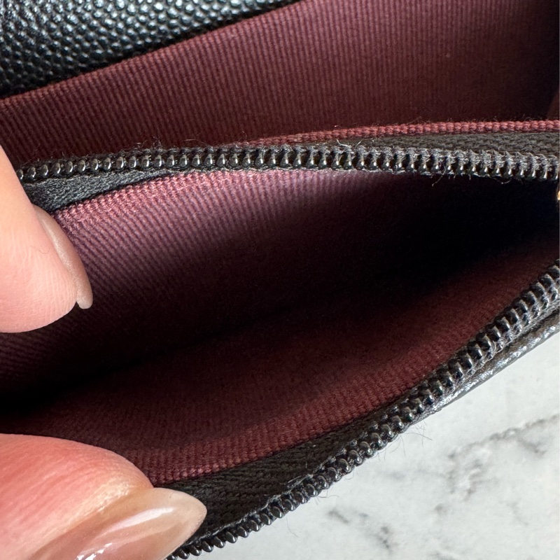 Chanel黑荔枝金雙C內拉鏈卡包 新款必備🫶-24