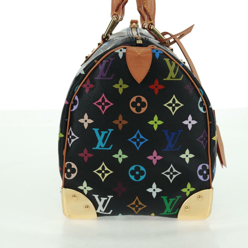 【日本直送】路易威登 Monogram Multicolor Speedy 30 手提包 黑色 M92642 正品 BA9226V-3