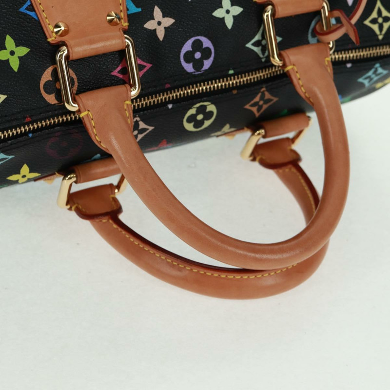 【日本直送】路易威登 Monogram Multicolor Speedy 30 手提包 黑色 M92642 正品 BA9226V-6