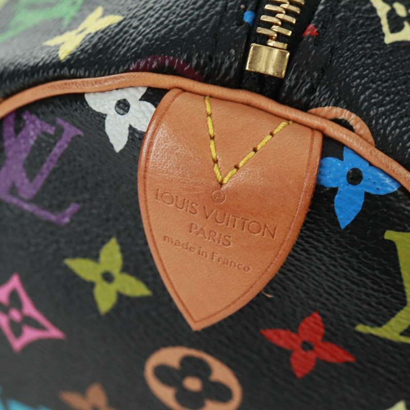 【日本直送】路易威登 Monogram Multicolor Speedy 30 手提包 黑色 M92642 正品 BA9226V-20