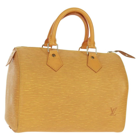 路易威登 Epi Speedy 25 手提包 Tassili 黃色 M43019 LV Auth am10432V