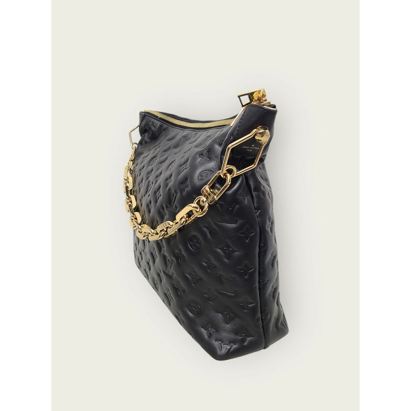 【包稅】LOUIS VUITTON 黑色Monogram Coussin Hobo肩斜背包-1