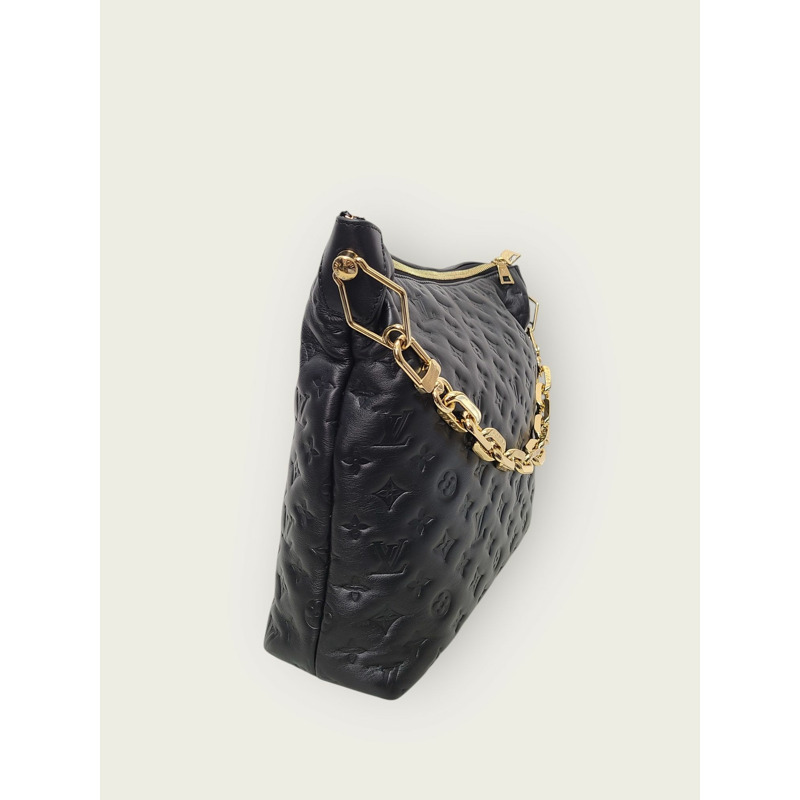 【包稅】LOUIS VUITTON 黑色Monogram Coussin Hobo肩斜背包-2