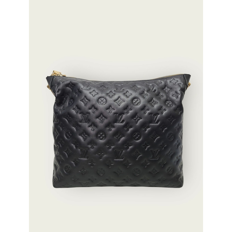 【包稅】LOUIS VUITTON 黑色Monogram Coussin Hobo肩斜背包-4