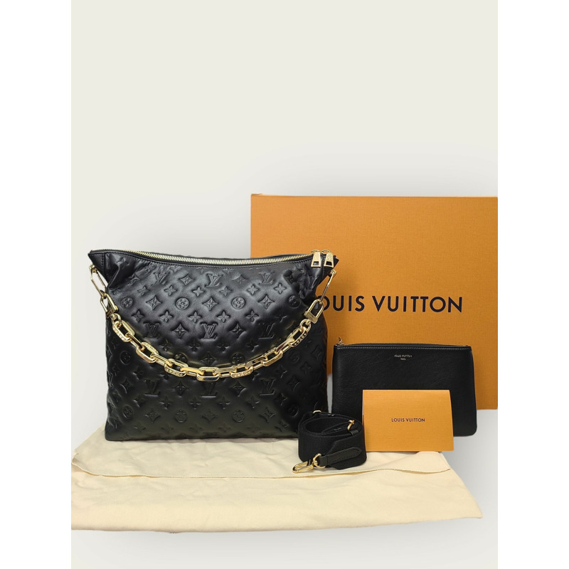 【包稅】LOUIS VUITTON 黑色Monogram Coussin Hobo肩斜背包-6