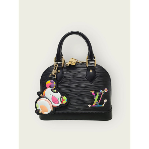 【包稅】LOUIS VUITTON X Black Epi Murakami Takashi Alma BB