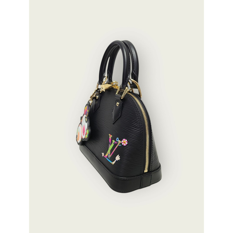 【包稅】LOUIS VUITTON X Black Epi Murakami Takashi Alma BB-1