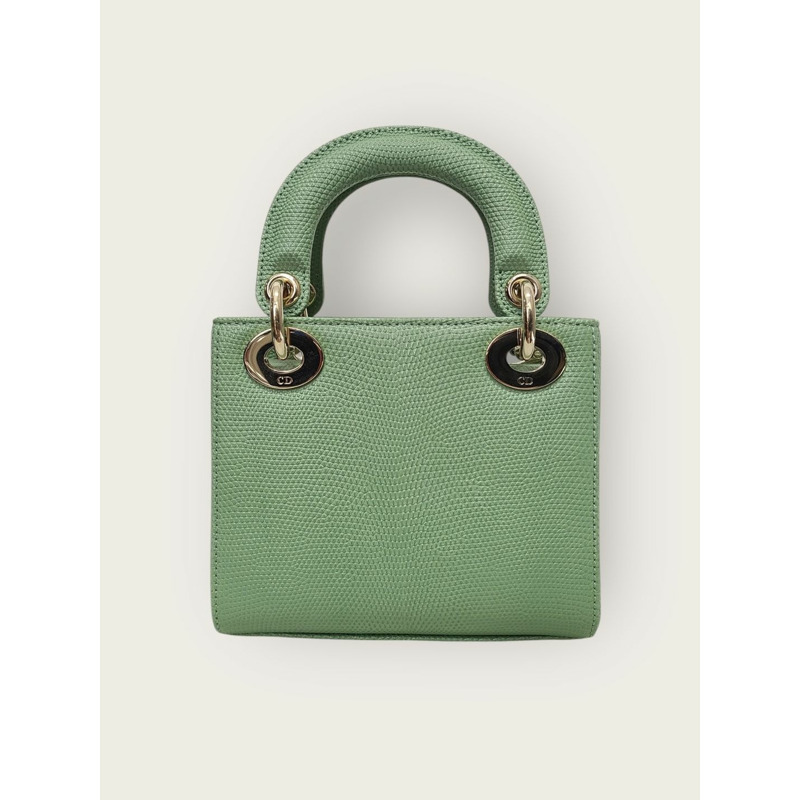 【包稅】DIOR 異國綠蜥蜴女士迷你包-4