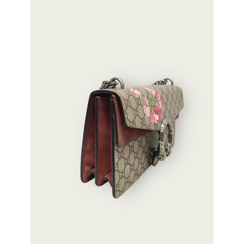 【包稅】GUCCI GG Supreme Flower Bloom Dionysus 鏈條單肩包(中)-2