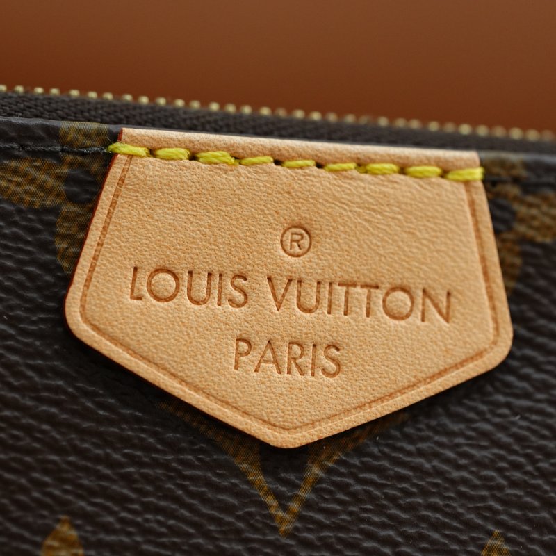 LouisVuitton/路易威登 Monogram Multi Pochette五合一粉色背带 斜背包-6