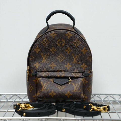 近全新LouisVuitton/路易威登 新款Monogram Palm Springs 小書包后背包
