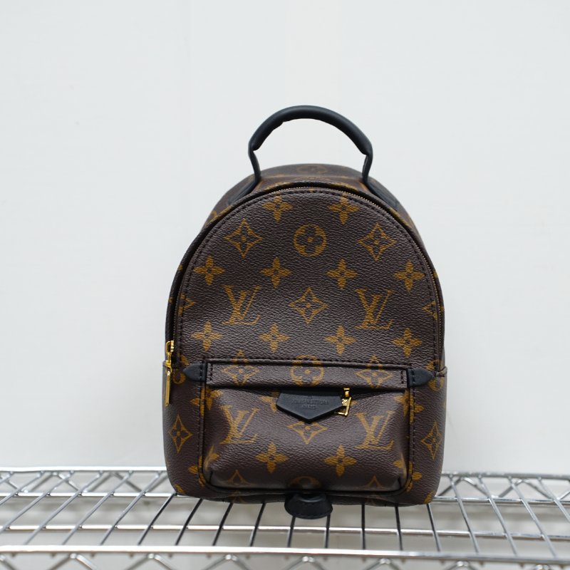 近全新LouisVuitton/路易威登 新款Monogram Palm Springs 小書包后背包-6