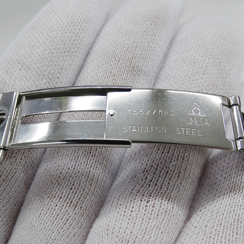 歐米茄星座系列 1512.30 男士腕錶，日期顯示，石英機芯，QZ，不鏽鋼錶殼，銀色，拋光-4