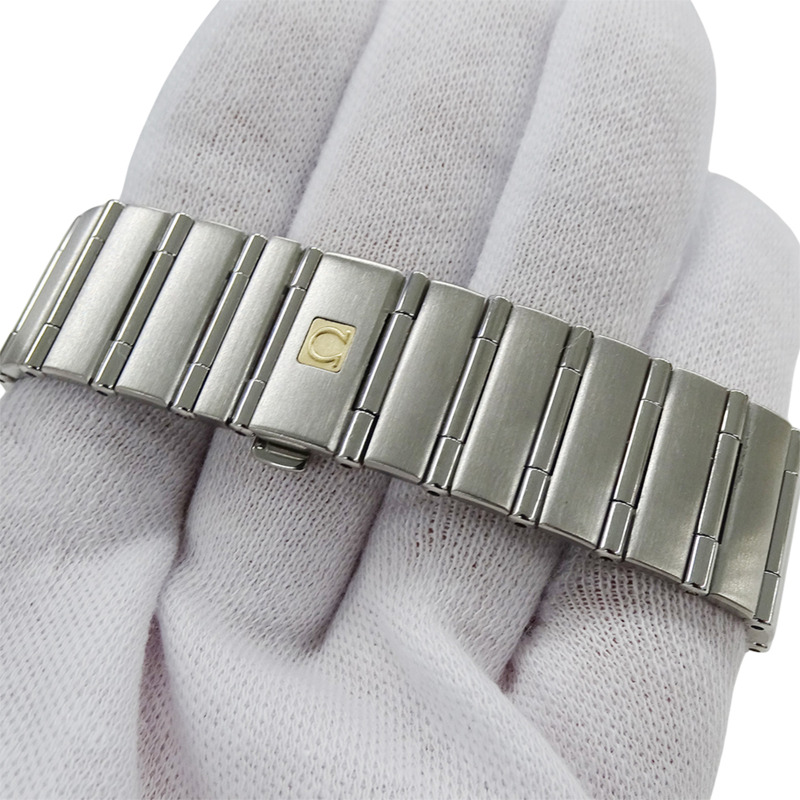 歐米茄星座系列 1512.30 男士腕錶，日期顯示，石英機芯，QZ，不鏽鋼錶殼，銀色，拋光-5