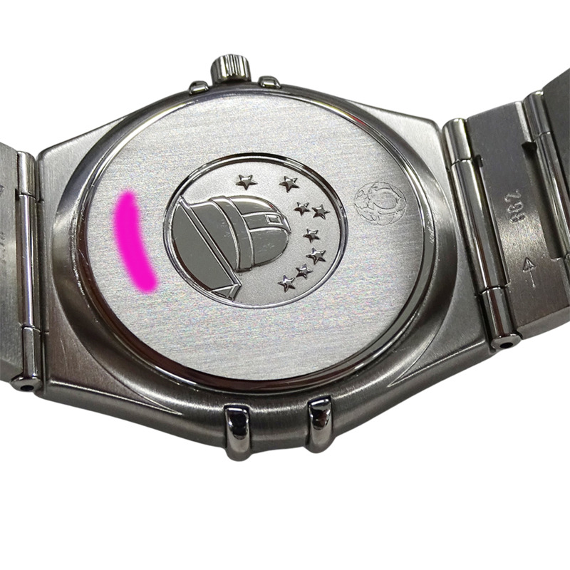 歐米茄星座系列 1512.30 男士腕錶，日期顯示，石英機芯，QZ，不鏽鋼錶殼，銀色，拋光-7