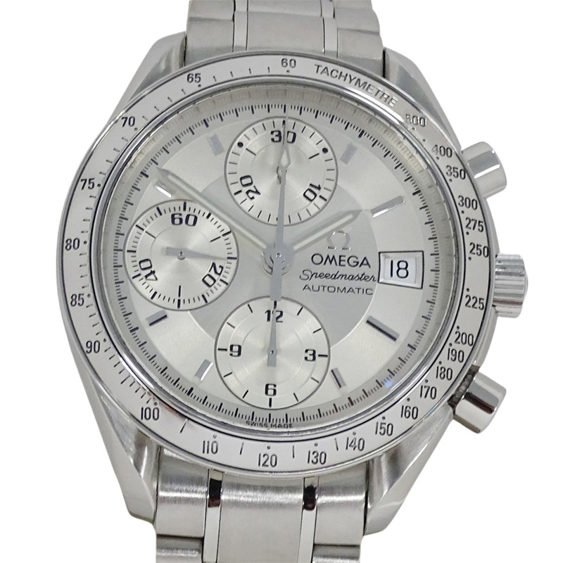 歐米茄超霸系列3513.30男士腕錶,日期顯示,計時功能,自動上鍊,不鏽鋼錶殼,銀色,拋光處理-1