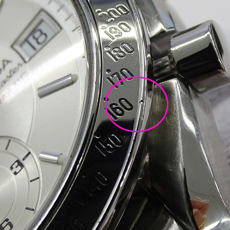 歐米茄超霸系列3513.30男士腕錶,日期顯示,計時功能,自動上鍊,不鏽鋼錶殼,銀色,拋光處理-14