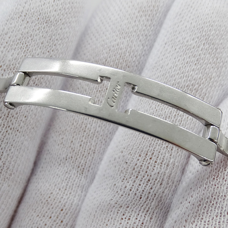 卡地亞 Tank Française 女士腕錶,SM 石英機芯,QZ 不鏽鋼錶殼,型號 W51008Q3,銀色/象牙色錶盤,拋光處理-4