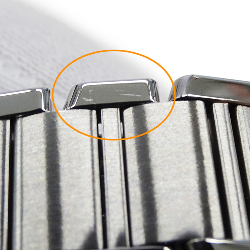 卡地亞 Tank Française 女士腕錶,SM 石英機芯,QZ 不鏽鋼錶殼,型號 W51008Q3,銀色/象牙色錶盤,拋光處理-10