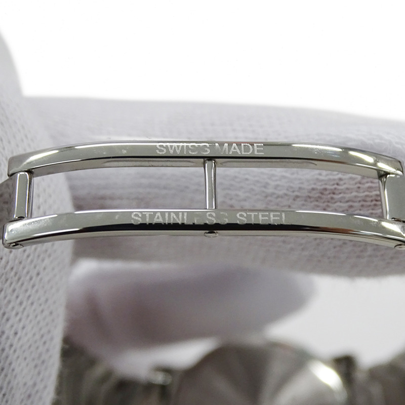 寶格麗 Solotempo 女士腕錶,附日期顯示,石英機芯,不鏽鋼錶殼,型號 ST29S,銀色/黑色,拋光處理-4