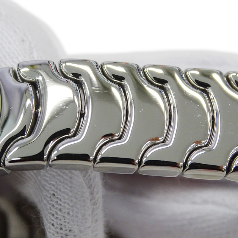 寶格麗 Solotempo 女士腕錶,附日期顯示,石英機芯,不鏽鋼錶殼,型號 ST29S,銀色/黑色,拋光處理-9