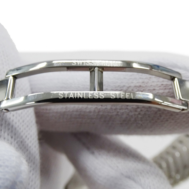 寶格麗 Solotempo 女士腕錶,附日期顯示,石英機芯,不鏽鋼錶殼,型號 ST29S,銀色/黑色,拋光處理-4