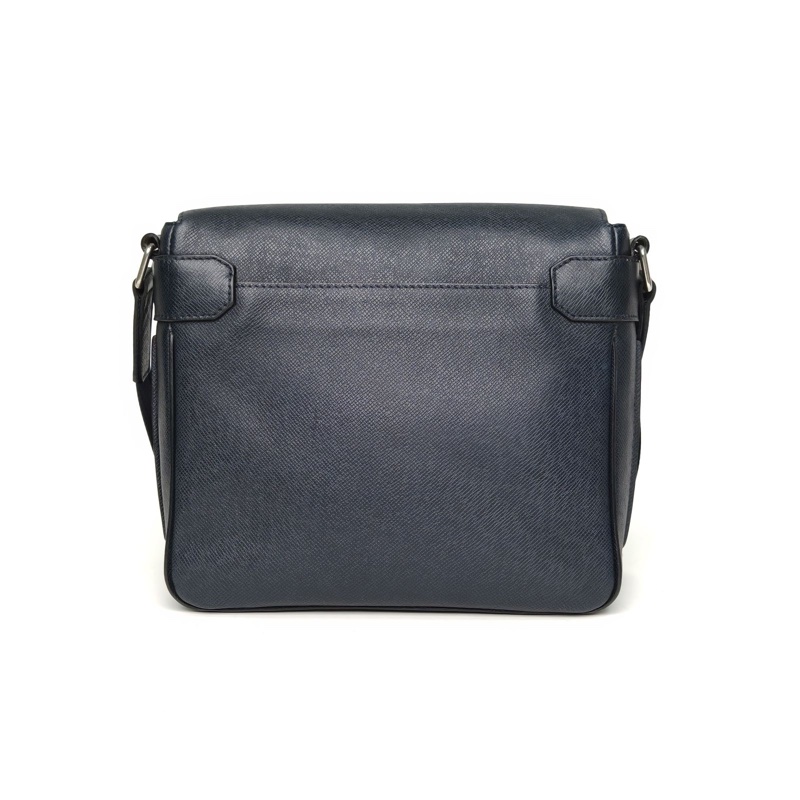 路易威登 墨藍色 牛皮革 2013 LV 斜跨包-2