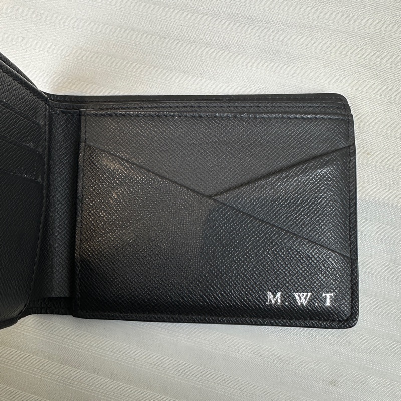 路易威登/Louis Vuitton Multiple Wallet Monogram 黑色老花男士短錢包二折皮夾11.5x1.5x9cm-4