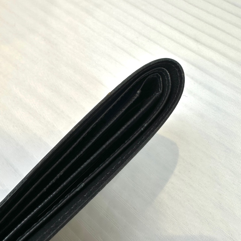 路易威登/Louis Vuitton Multiple Wallet Monogram 黑色老花男士短錢包二折皮夾11.5x1.5x9cm-8
