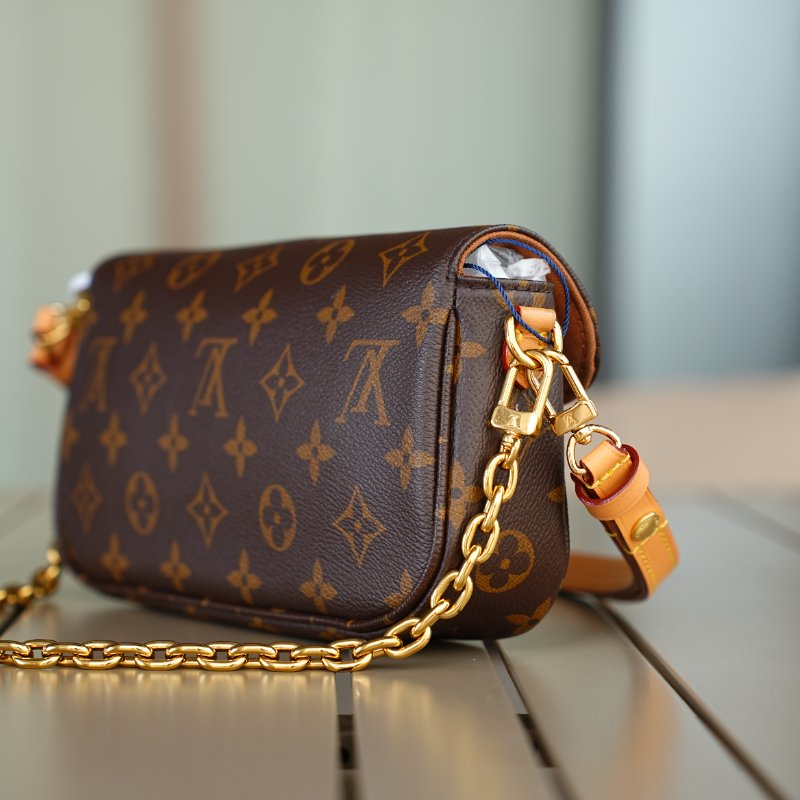 近全新LouisVuitton/路易威登 Monogram Ivy 鏈條肩背包 芯片款-2