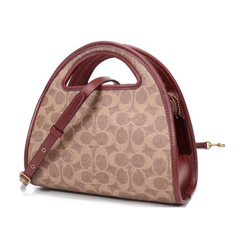 Coach 女士 拉鍊logo手提包均碼碼24cm*12cm*21cm-0