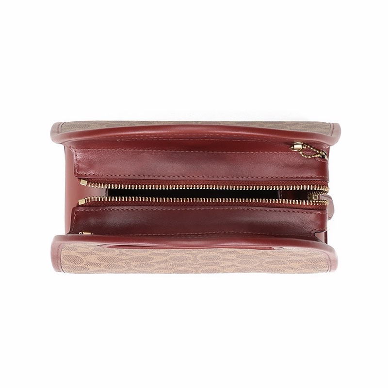 Coach 女士 拉鍊logo手提包均碼碼24cm*12cm*21cm-1