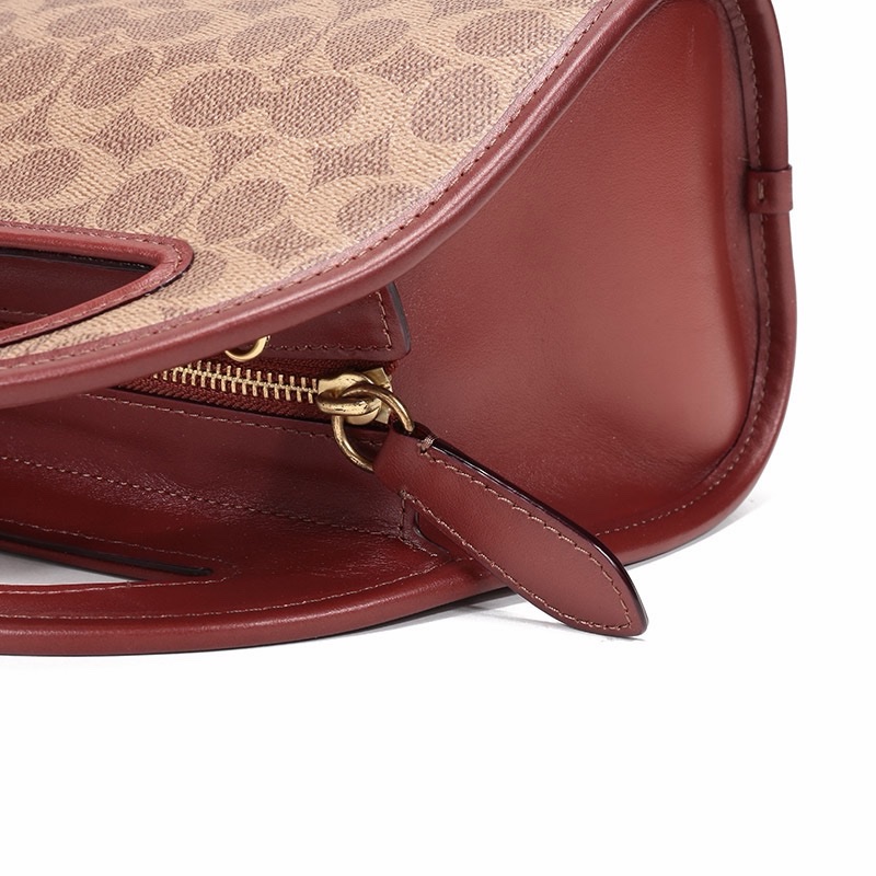 Coach 女士 拉鍊logo手提包均碼碼24cm*12cm*21cm-3