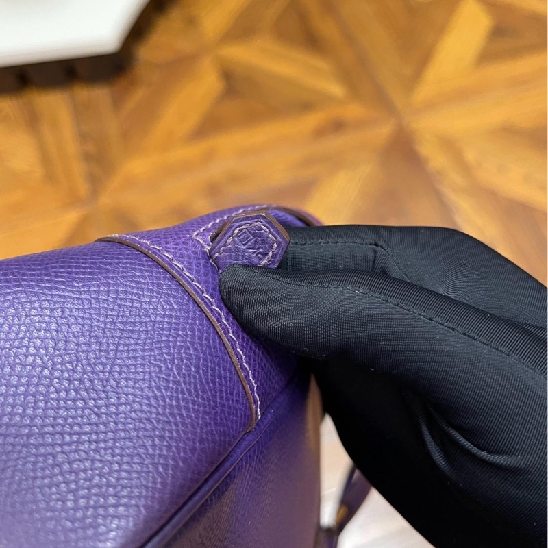 Hermès Plume Élan 28 – Iris Purple Epsom Leather-5