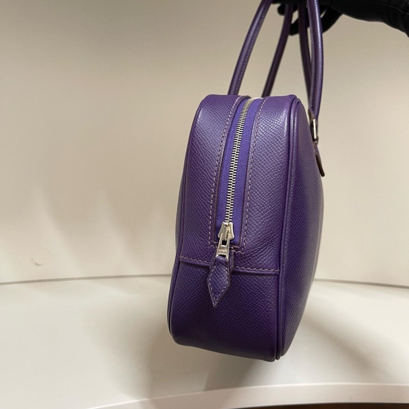 Hermès Plume Élan 28 – Iris Purple Epsom Leather-11