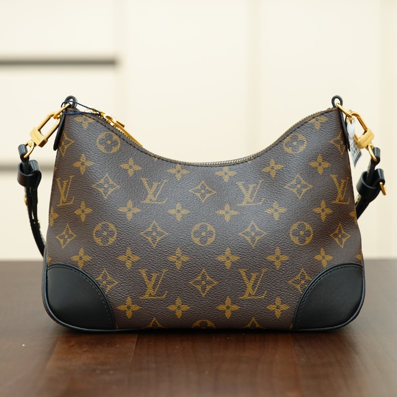 近全新LouisVuitton/路易威登 Monogram Boulogne牛角 肩背包-2