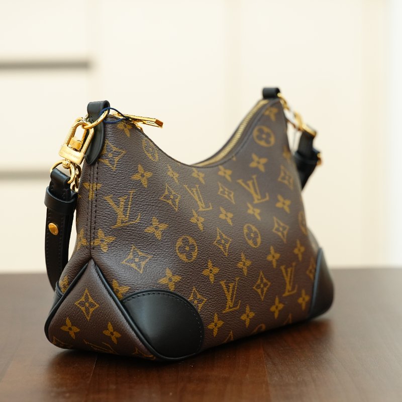 近全新LouisVuitton/路易威登 Monogram Boulogne牛角 肩背包-3