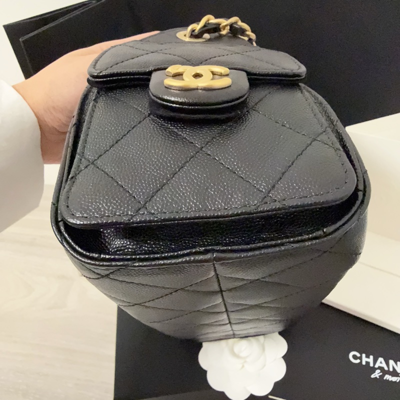 Chanel 25 bag mini 荔枝皮 黑金 全新現貨在台 全配有購證-3