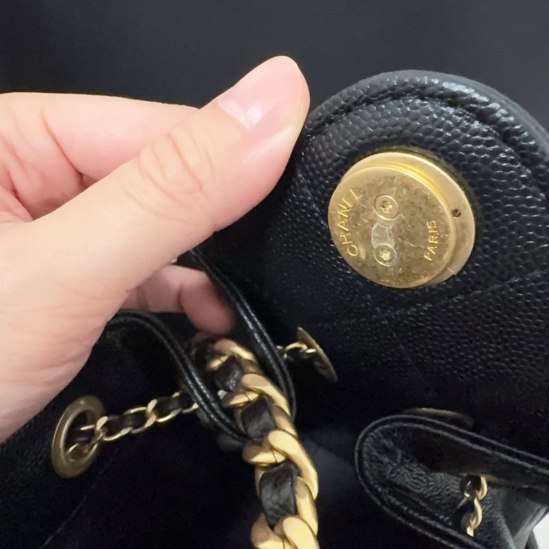 Chanel 25 bag mini 荔枝皮 黑金 全新現貨在台 全配有購證-6