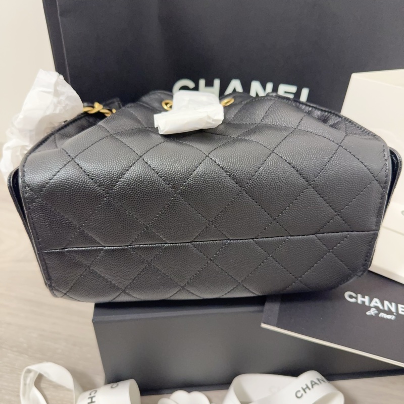 Chanel 25 bag mini 荔枝皮 黑金 全新現貨在台 全配有購證-12