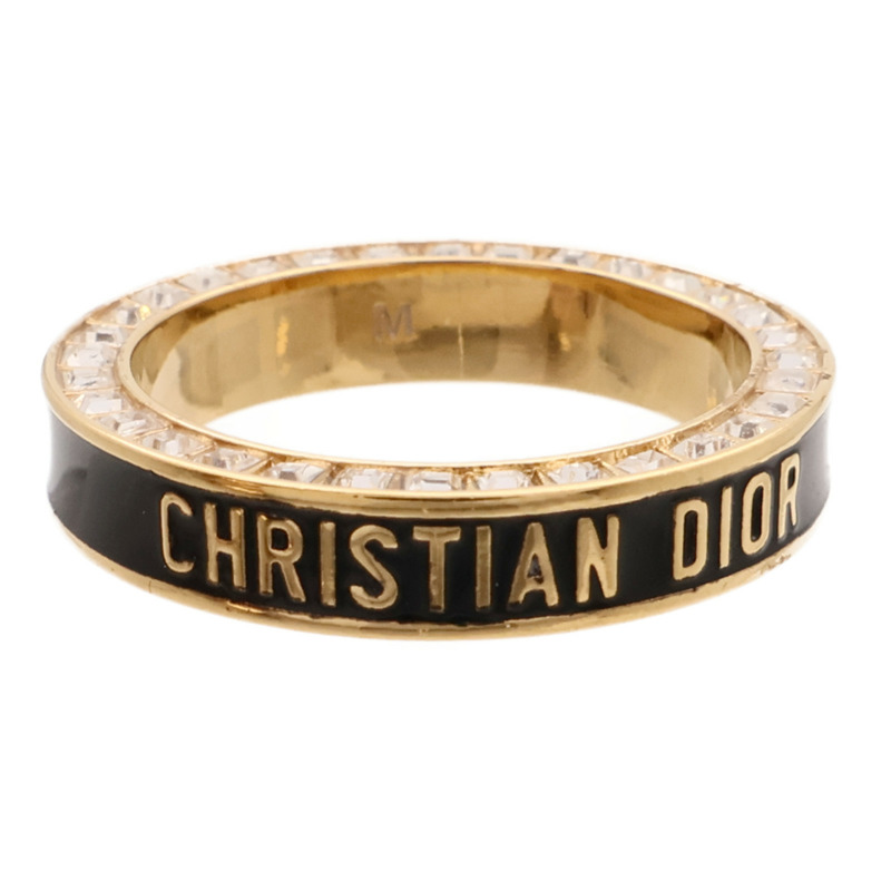 Dior 金屬/琺瑯Night Code Ring戒指US#6-1