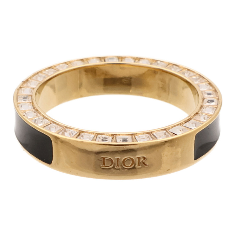 Dior 金屬/琺瑯Night Code Ring戒指US#6-4