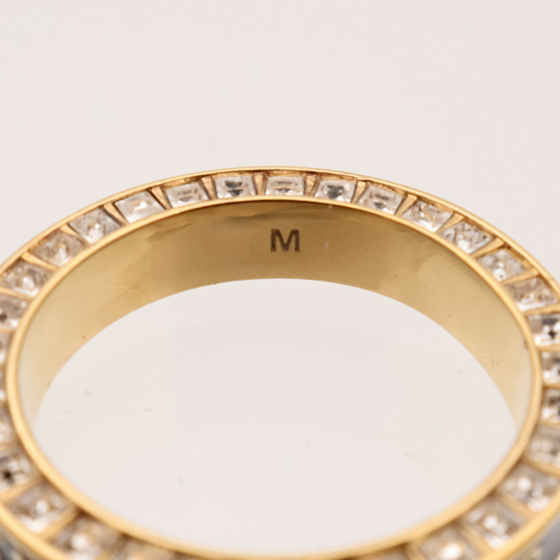 Dior 金屬/琺瑯Night Code Ring戒指US#6-5