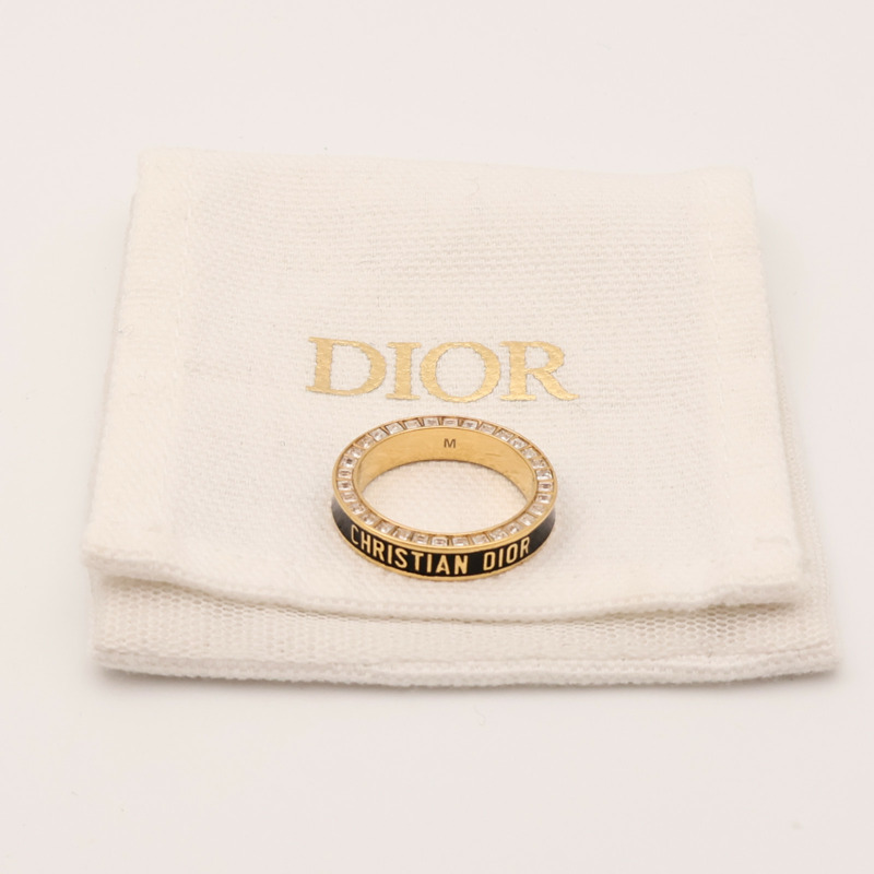 Dior 金屬/琺瑯Night Code Ring戒指US#6-8