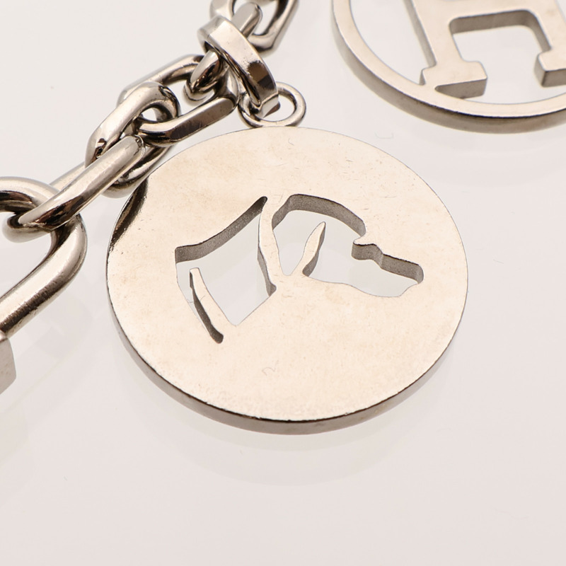 HERMES 金屬Bag Charm銀扣掛飾-5