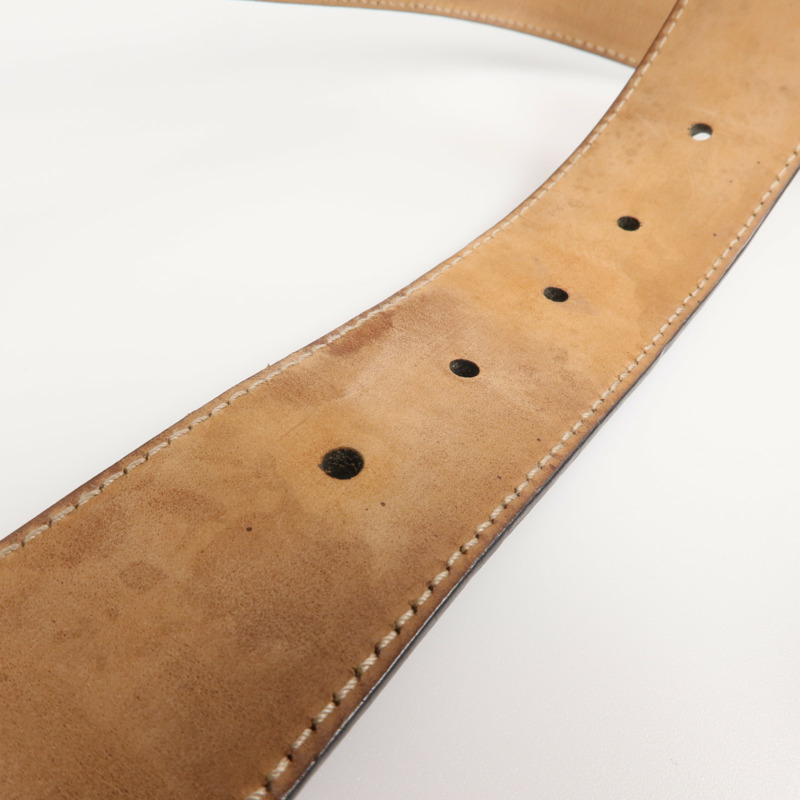 GUCCI 牛皮皮革Belt銀扣皮帶-8