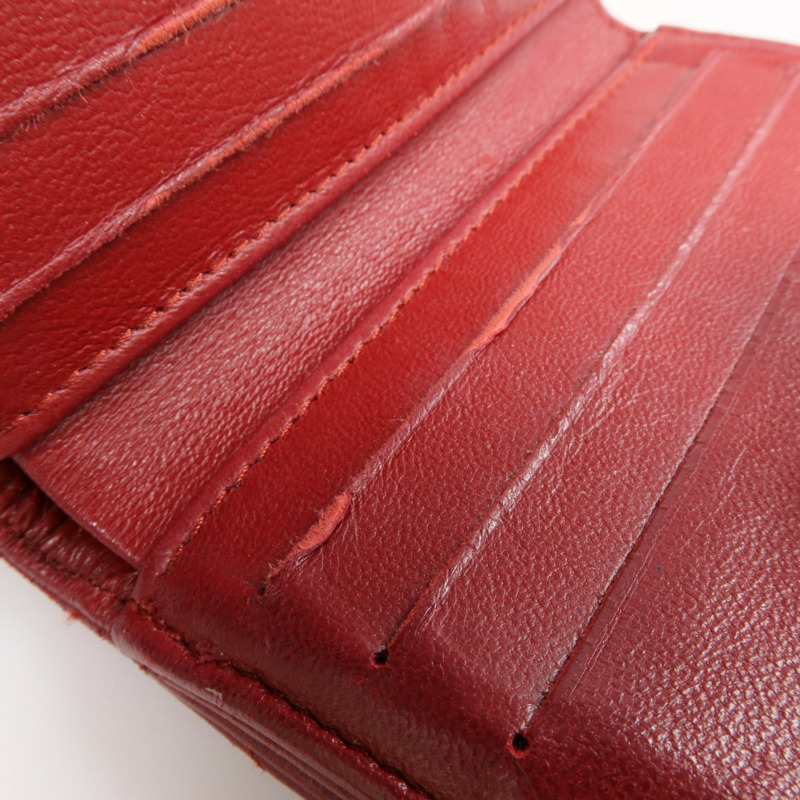 CHANEL 羊皮皮革Wallet 銀扣錢包-16