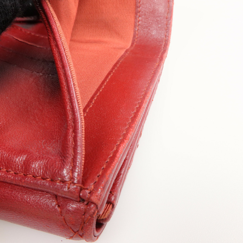 CHANEL 羊皮皮革Wallet 銀扣錢包-18