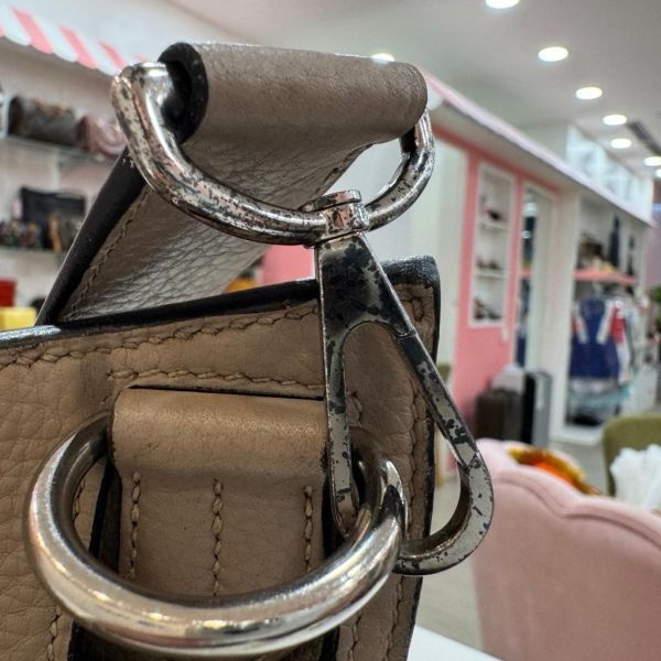 Hermès jypsiere 34銀扣肩背包-12