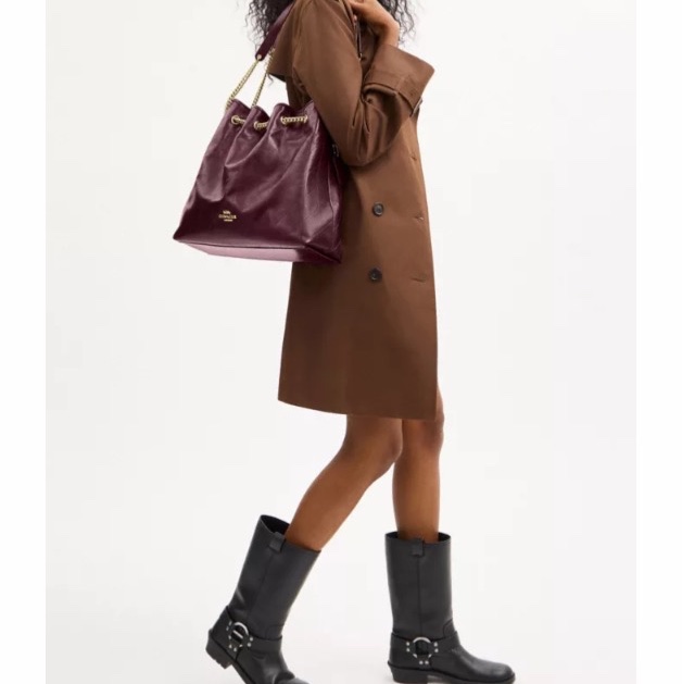 Coach 女士 Evelyn大號絎縫單肩包均碼碼36cm*12cm*31.7cm-4